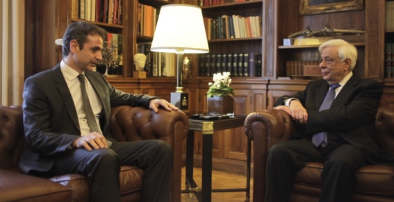 Ο Κ. Μητσοτάκης επανέλαβε το αίτημα της ΝΔ για εκλογές μετά την συνάντησή του με τον Π. Παυλόπουλο